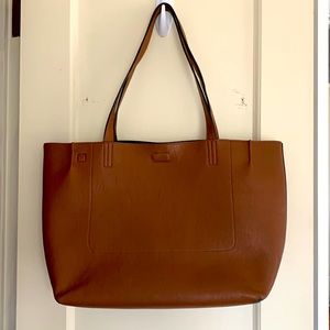 Calvin Klein brown leather tote